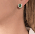 Orecchini Visconti Smeraldi Rettangolari - immagine 2