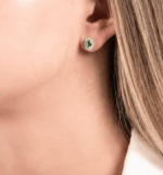 Orecchini Visconti Smeraldi Contorno Medi - immagine 2