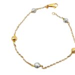 Bracciale Oro Sfere Sfaccettate