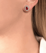 Orecchini Visconti Rubini Contorno - immagine 2