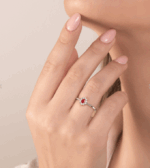 Anello Visconti Rubino Piccolo - immagine 2