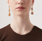 Orecchini Raspini Dorati Quarzo rutilato - immagine 2