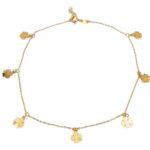 Cavigliera Oro con Quadrifogli