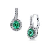 Orecchini Visconti Smeraldi Pendenti Grandi