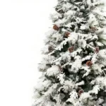 Albero di Natale sintetico Chamonix slim di Mercury, innevato, con pigne, altezza 210 cm - immagine 2