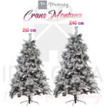 Albero di Natale sintetico innevato Crans Montana di Mercury - disponibile in 2 altezze (210 e 240 cm)