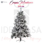Albero di Natale sintetico innevato Crans Montana di Mercury - disponibile in 2 altezze (210 e 240 cm) - immagine 2