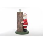 Base albero con Babbo Natale abbracciato al tronco di Mercury