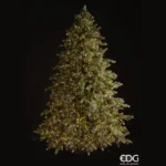 EDG - Albero di Natale Pino argentato Enzo De Gasperi, con 4000 led, altezza 210 cm - immagine 4