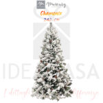 Albero di Natale sintetico innevato, con pigne, Chamonix di Mercury, altezza 240 cm