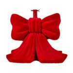 Base albero a forma di fiocco vellutato rosso di Mercury