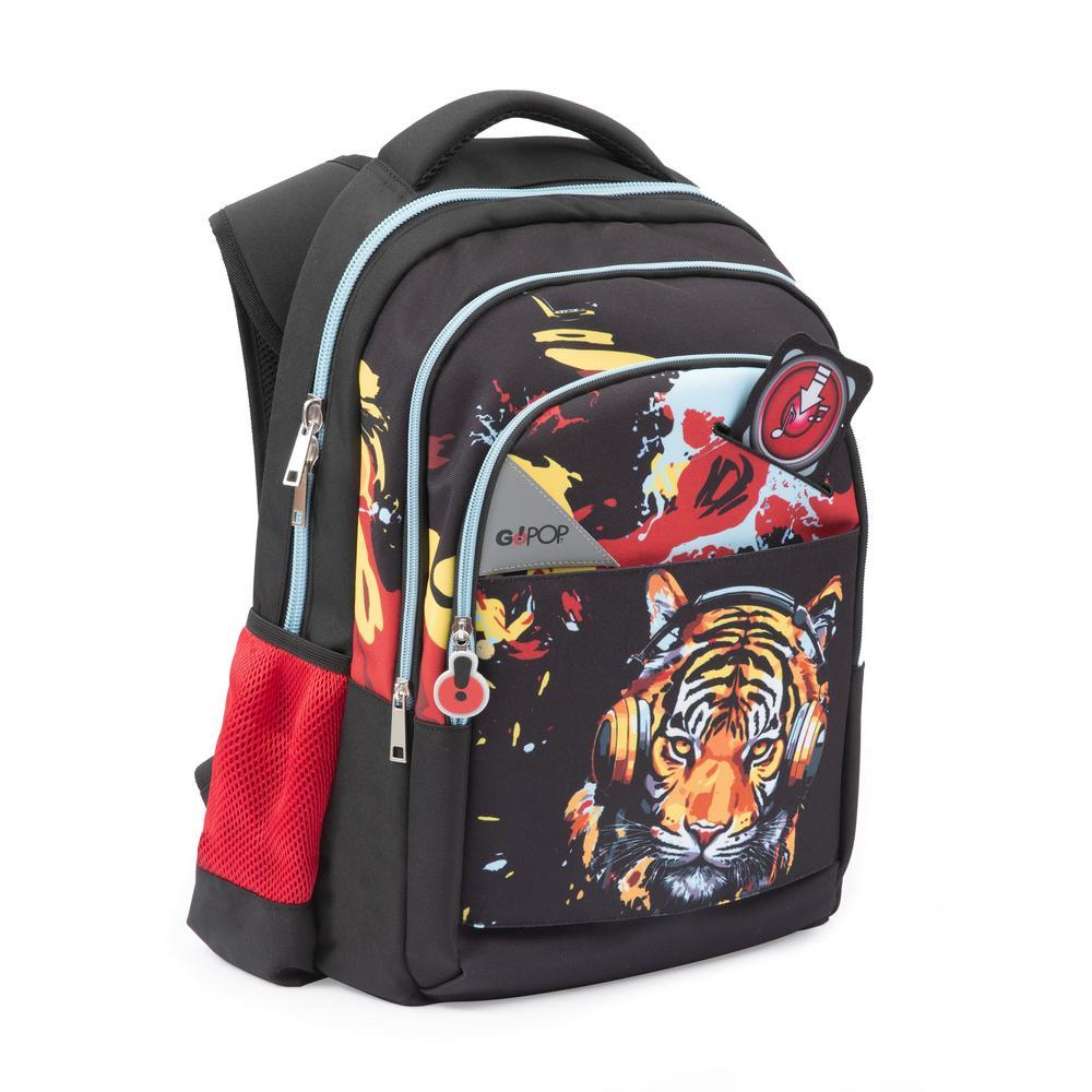 Backpack, Bag GOPOP Zaino Scuola Round Tiger Beats Scuola 2025/26 - immagine 1
