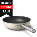 Wok antiaderente panna di Smeg diametro 30