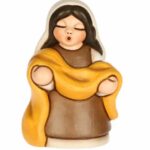 THUN - Venditrice di stoffa in ceramica, bianca "presepe classico"