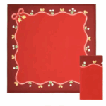 THUN - "SWEET CHRISTMAS" SET 2 TOVAGLIOLI IN 100% COTONE, 42 x 42 cm