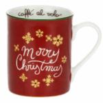 THUN - "SORPRESE DI NATALE" Mug rosso in porcellana