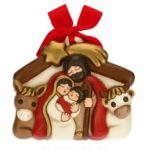 THUN - "NATALE 2023" Formella Presepe con Gesù, Giuseppe, Maria, bue e asinello, medioi7 7700