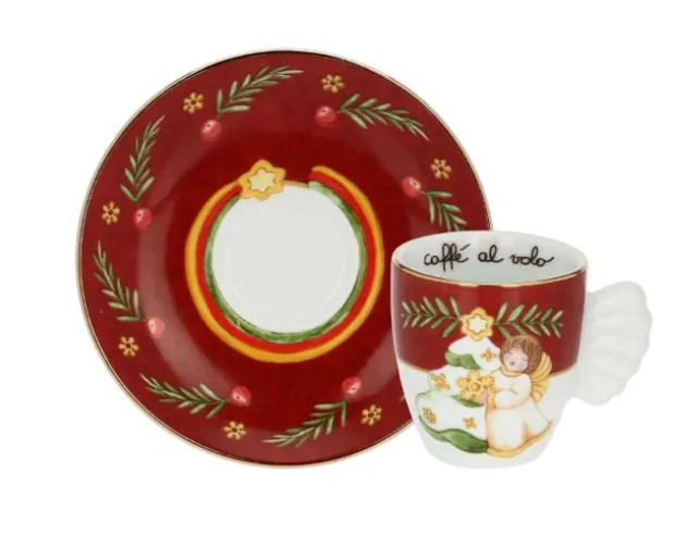 Screenshot-2025-10-24-132317-2 THUN - "DESIDERI DI NATALE" Tazzina per caffè espresso, con piattino LImited Edition - immagine 1