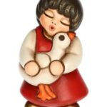 THUN - Bimba con oca, Rossa, "presepe classico"