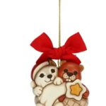 THUN - "NATALE ALTRO" Addobbo lupo Noah e castoro con stella, maxi