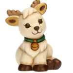 THUN - Renna Robin seduta in ceramica