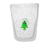Bicchiere acqua in vetro soffiato con Albero di Natale "XMAS GLASS" di MEMENTO