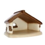 THUN - "PRESEPE CLASSICO" Capanna con gancio per addobbi, colore bianco