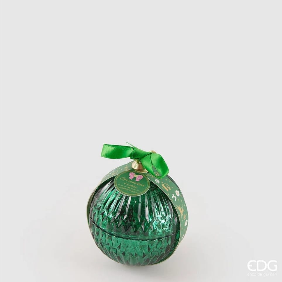 WhatsApp-Image-2025-10-20-at-09.34.06-1-6 EDG "CANDELA A SFERA CON PROFUMO" ø 8 cm VERDE - immagine 1
