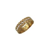 Anello Oro Fascia Intrecciata