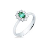 Anello Visconti Smeraldo Ovale Medio