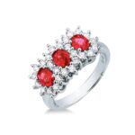 Anello Visconti Trilogy Rubini