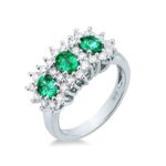 Anello Visconti Trilogy Smeraldo