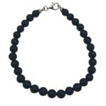 Bracciale beads onice ed argento