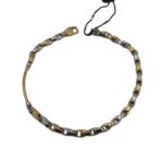 Bracciale Oro bicolore piastra grande