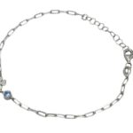 Bracciale catena con quadrifoglio