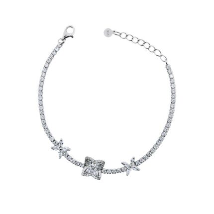 bracciale tennis in argento
