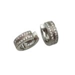 Orecchini Cerchi Diamanti Pavè