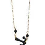 Collana Ancora Oro ed Onice