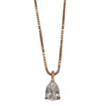 Girocollo Diamante Goccia