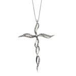 Girocollo Croce Grande Intrecciata