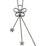Girocollo fiore con diamanti