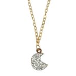 Girocollo Oro Luna Zirconata