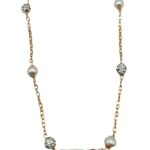 Girocollo sfere zirconate e perle