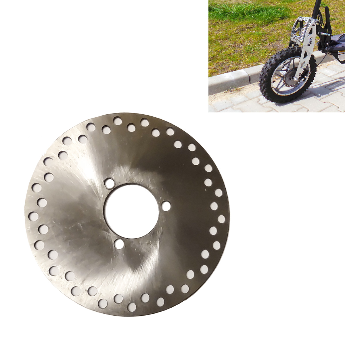 disco-freno-1000w-138mm disco freno viron 1000w tighershark per monopattini elettrici 138 mm - immagine 1