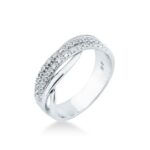 Anello Visconti Fascia Intrecciata Piccola