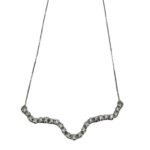 Girocollo onde con diamanti