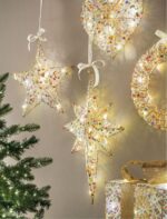 L'OCA NERA - "Scintille magiche - stella a 8 punte con 20 LED - immagine 2