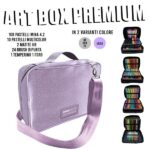 TINTA UNITA Art Box Premium Glitter Rosa 144 Pz. Pastelli - Brush Pen + Accessori