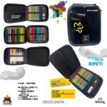 TINTA UNITA Astuccio Big Fraffrog One Zip con Pastelli e Brushpen