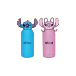 LILO & STITCH Bottiglia Termica Kid 460 Ml. con Tappo Sagomato Colore Azzurro